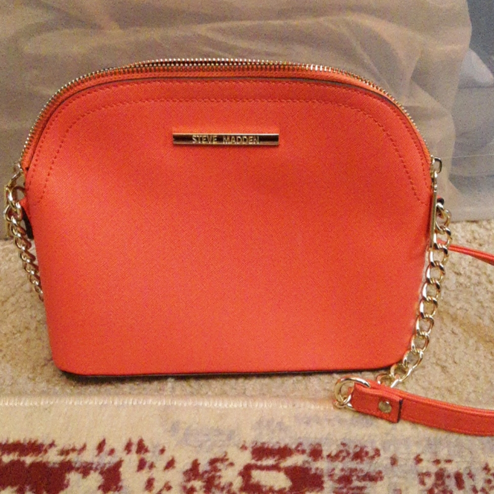 Bright orange purse